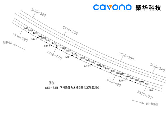 聚華科技地鐵隧道靜力水準(zhǔn)沉降監(jiān)測(cè)